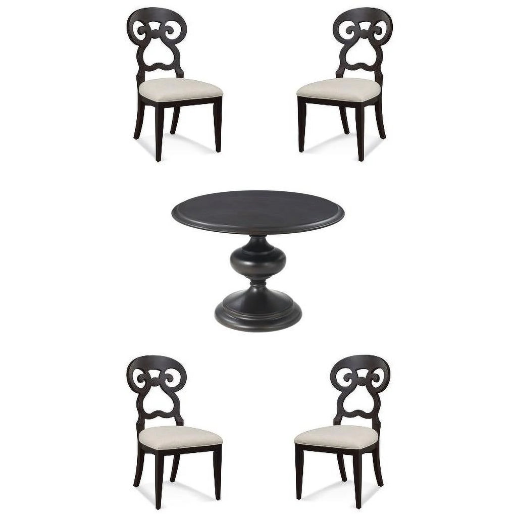 5-Piece Dining Table and 4 Side Chairs in Espresso S94691