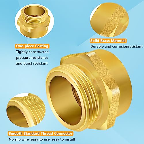 Double Male Brass Fire Hydrant Hose Adapter N801856
