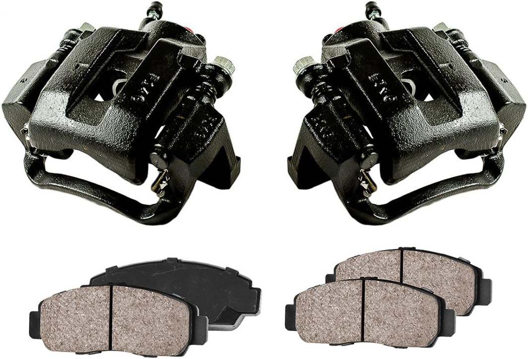 Black Powder Coated Calipers and Ceramic Brake Pads X5392