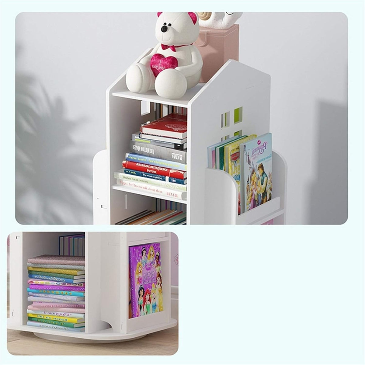 3-Tier Rotating Bookshelf Z72564