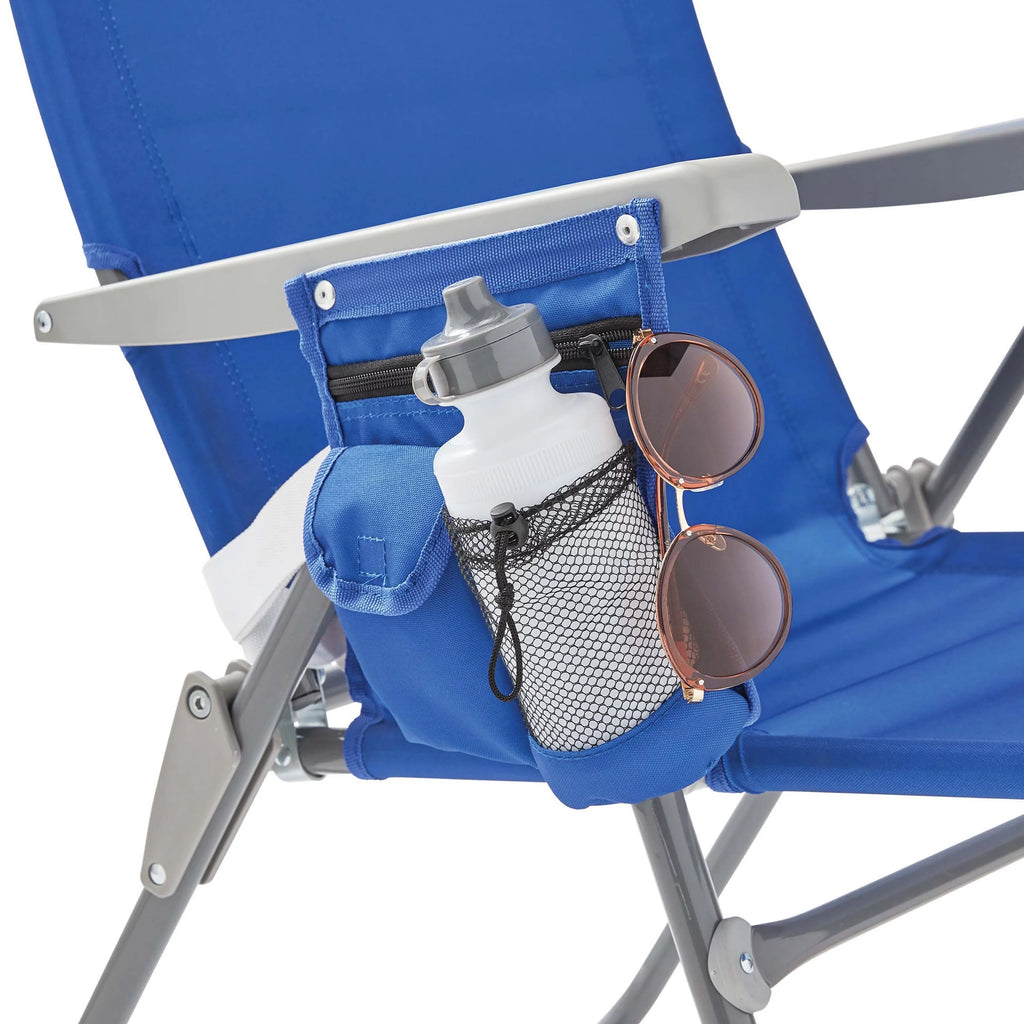 Blue 4-Position Oversize Beach Chair J5193