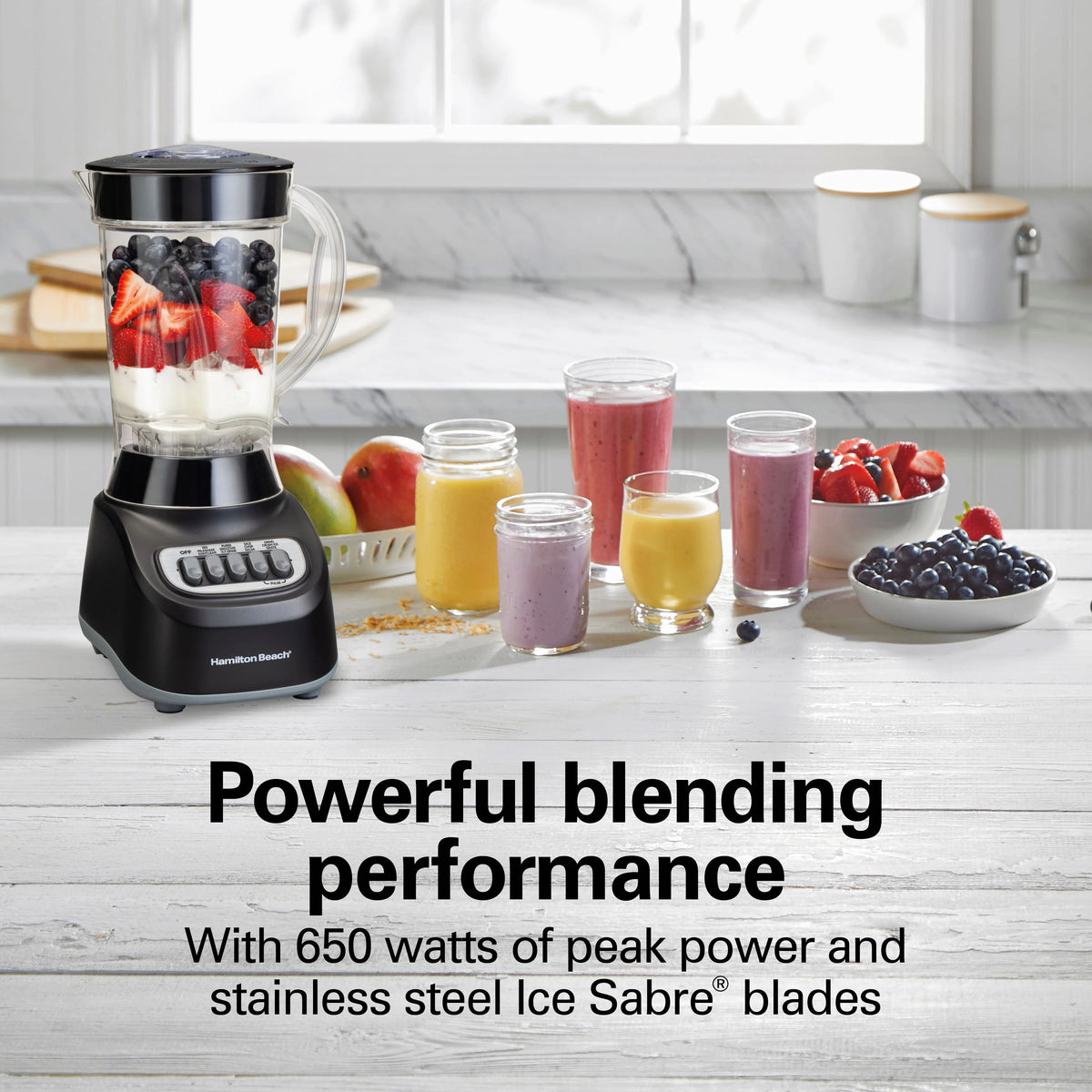 Black 48 oz. Smoothie Blender J68659