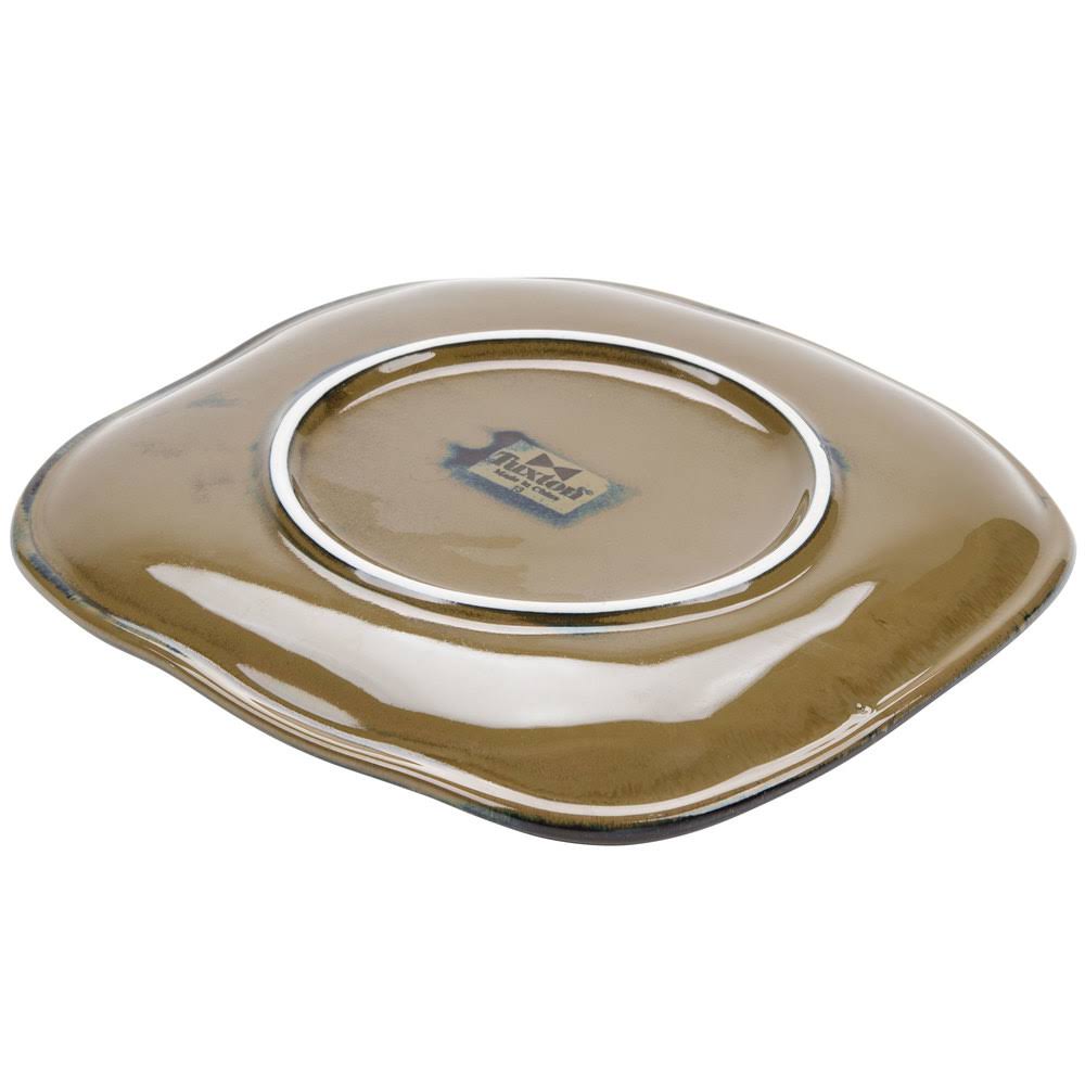 11 in. Vitrified China Square Plate C473