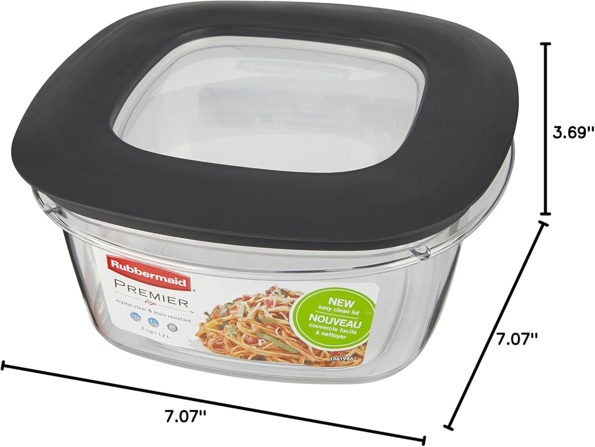 Grey 5-Cup Food Storage Container Q85546