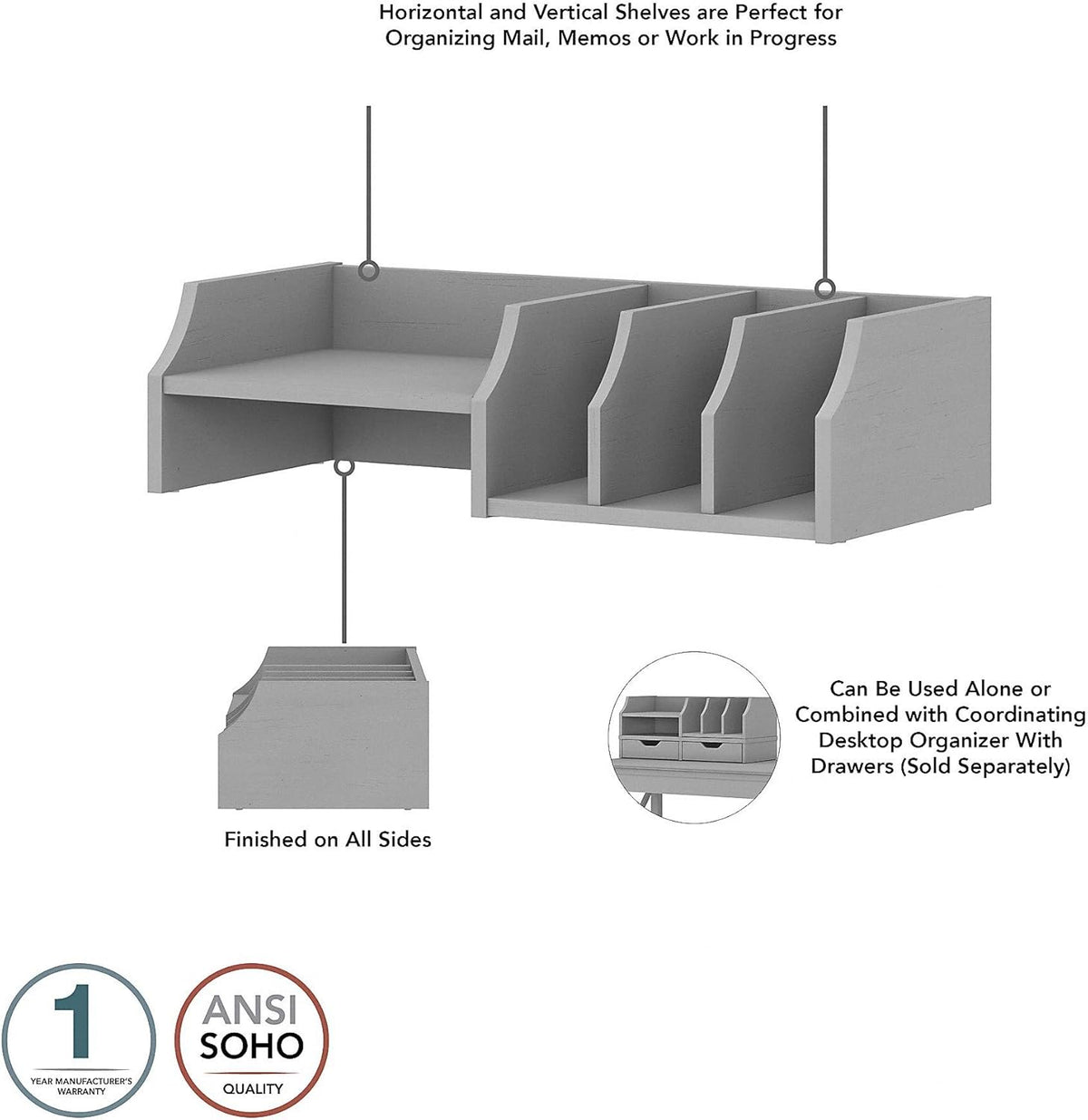 Desktop Organizer with Shelves W747