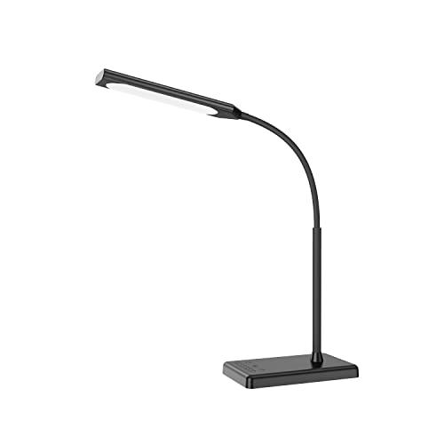 Clip on Table Lamp 3 Color Modes 10 Brightness Dimmable Reading Lamp 360° Rotatable Metal Gooseneck Desk Lamp D171470