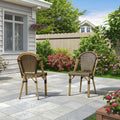Set of 2 Wicker Dining Chairs B83006