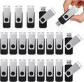 100 Pack 8GB USB 2.0 Flash Drive Black N374909