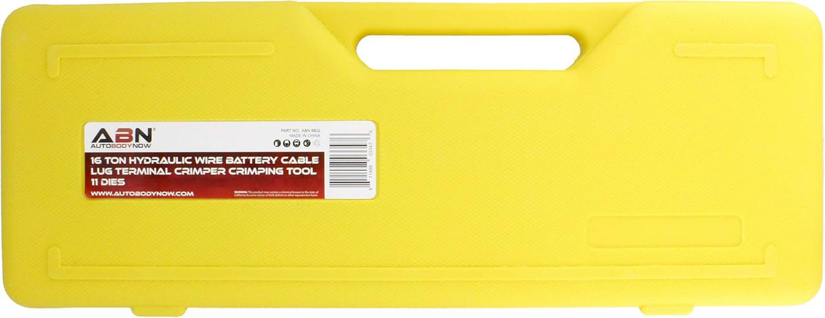 16 Ton Hydraulic Cable Crimper with 11 Crimper Dies J10880