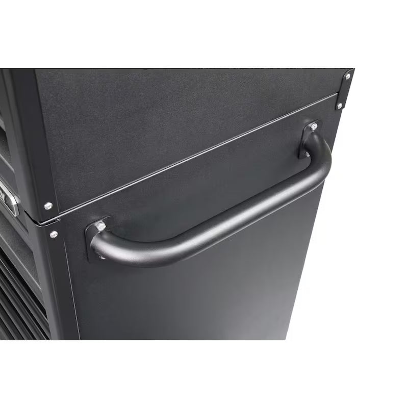 Heavy Duty 23-Drawer Rolling Tool Chest and Top Tool Cabinet Set in Matte Black D616