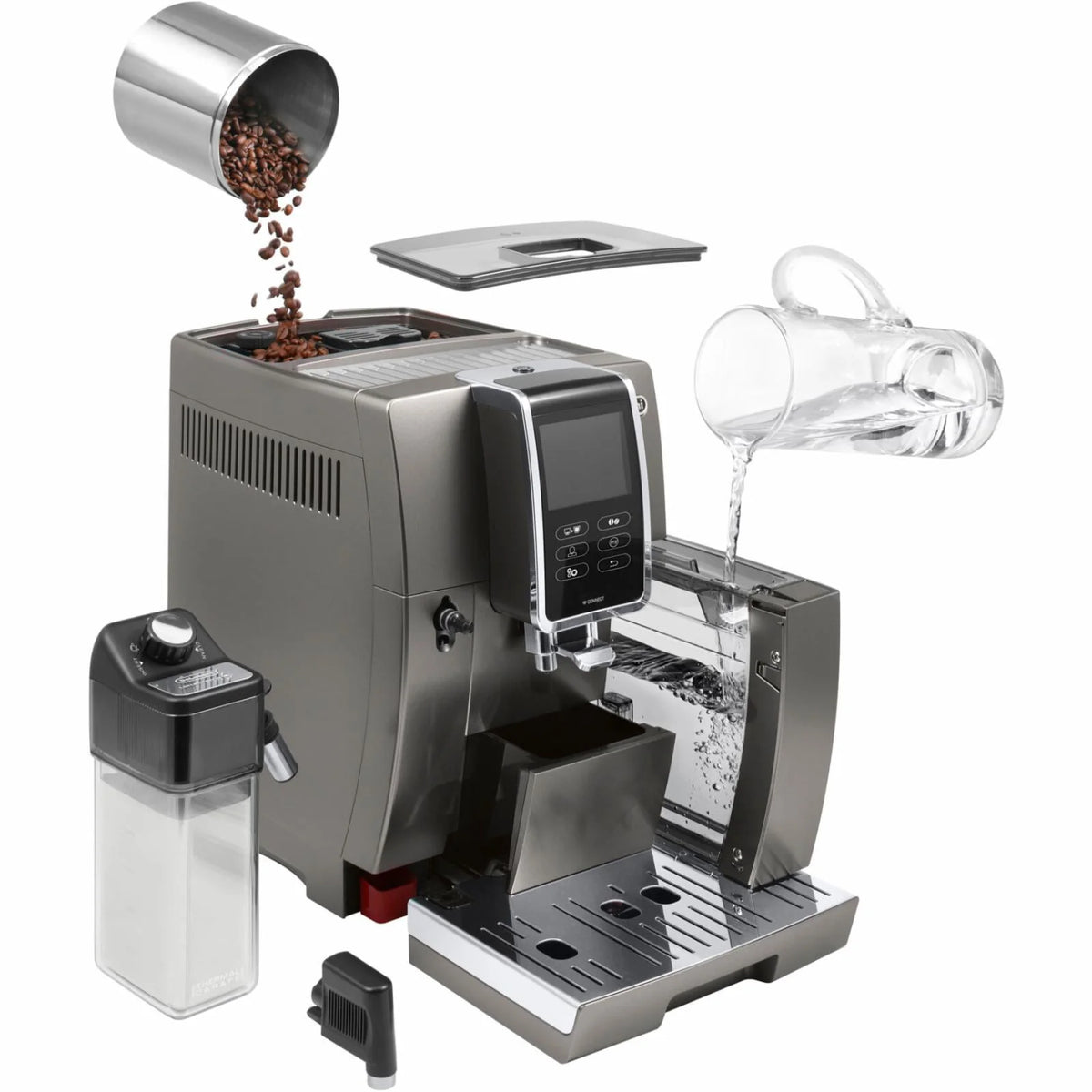 Smart Coffee and Espresso Machine with Automatic Milk Frother W350416