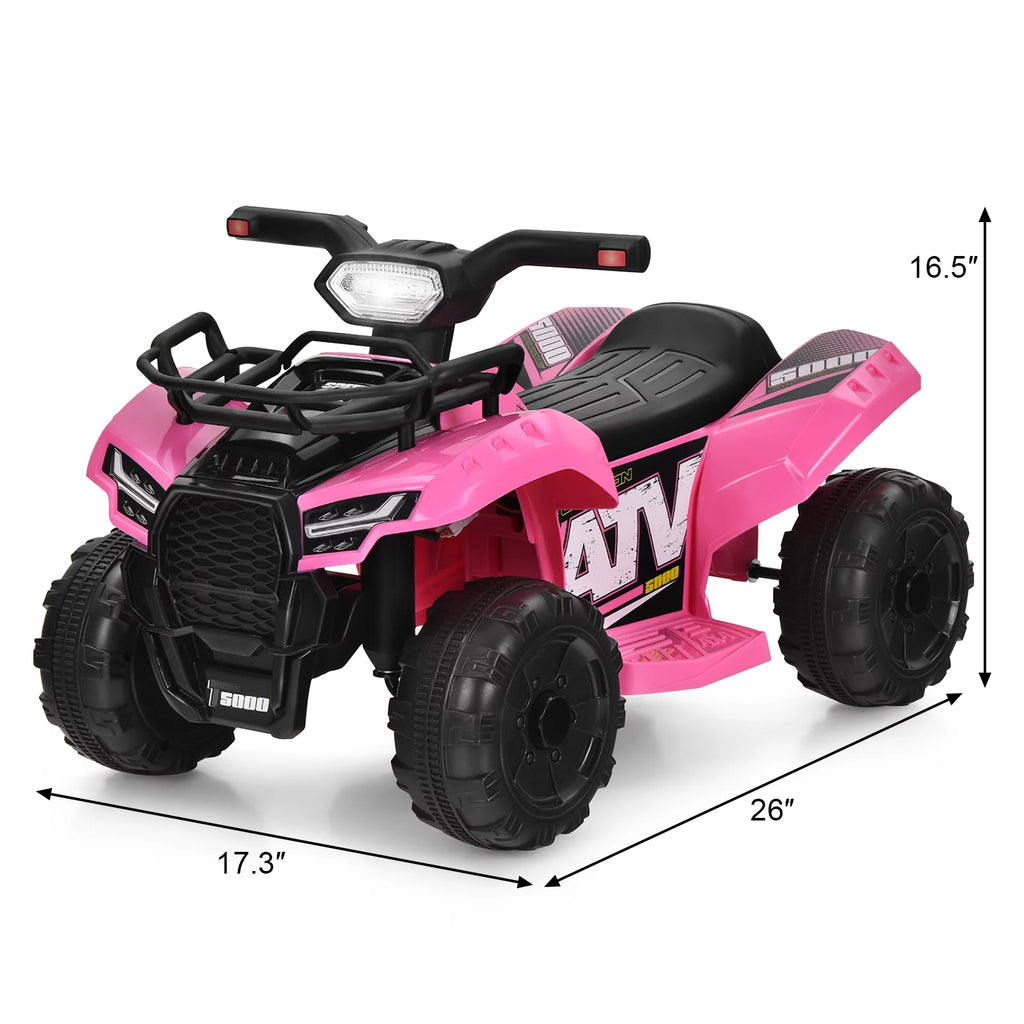 6V Kids ATV Quad Electric Ride On Car Black L50762