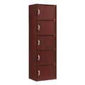 Modern 5-Shelf 5-Door Bookcase C504828