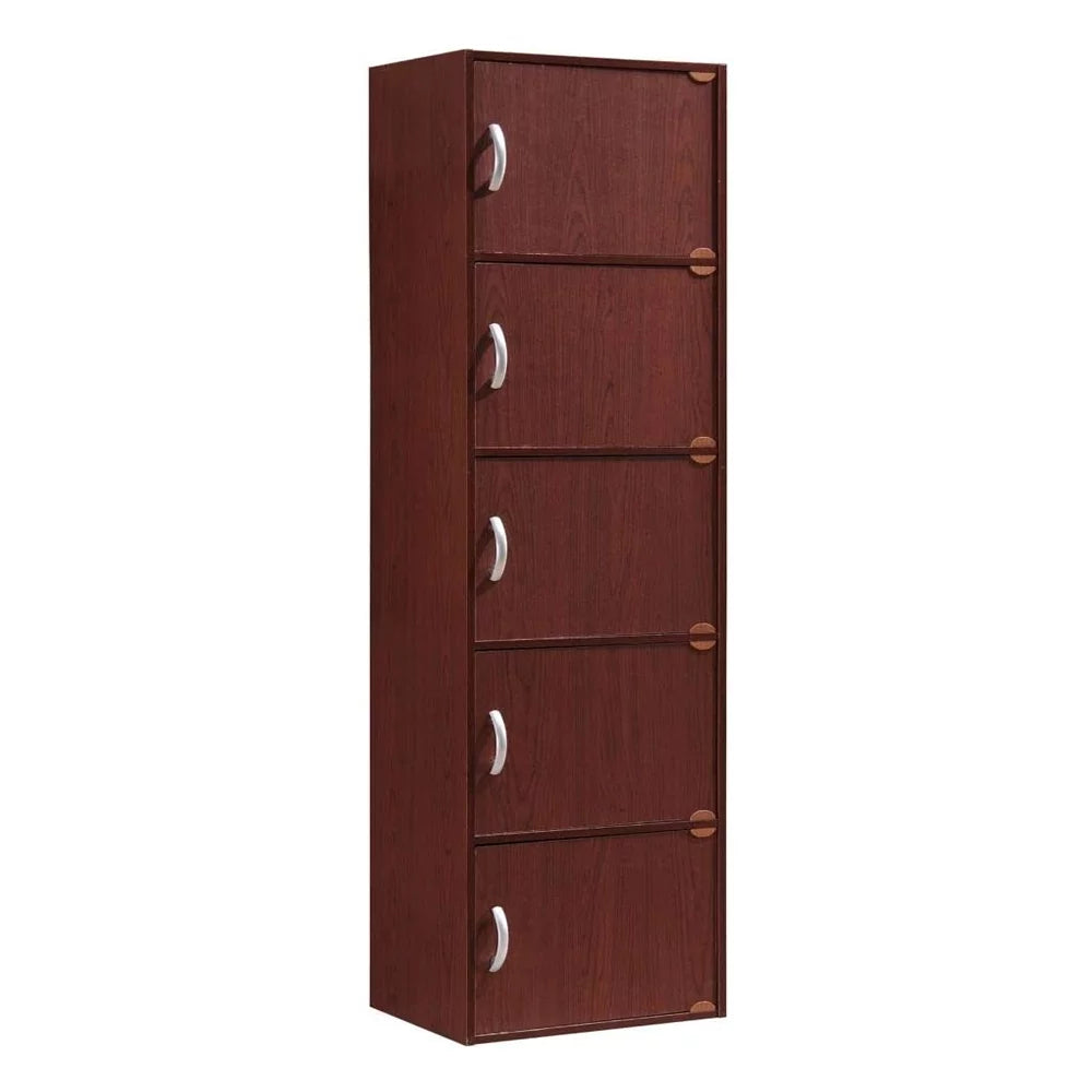 Modern 5-Shelf 5-Door Bookcase C504828