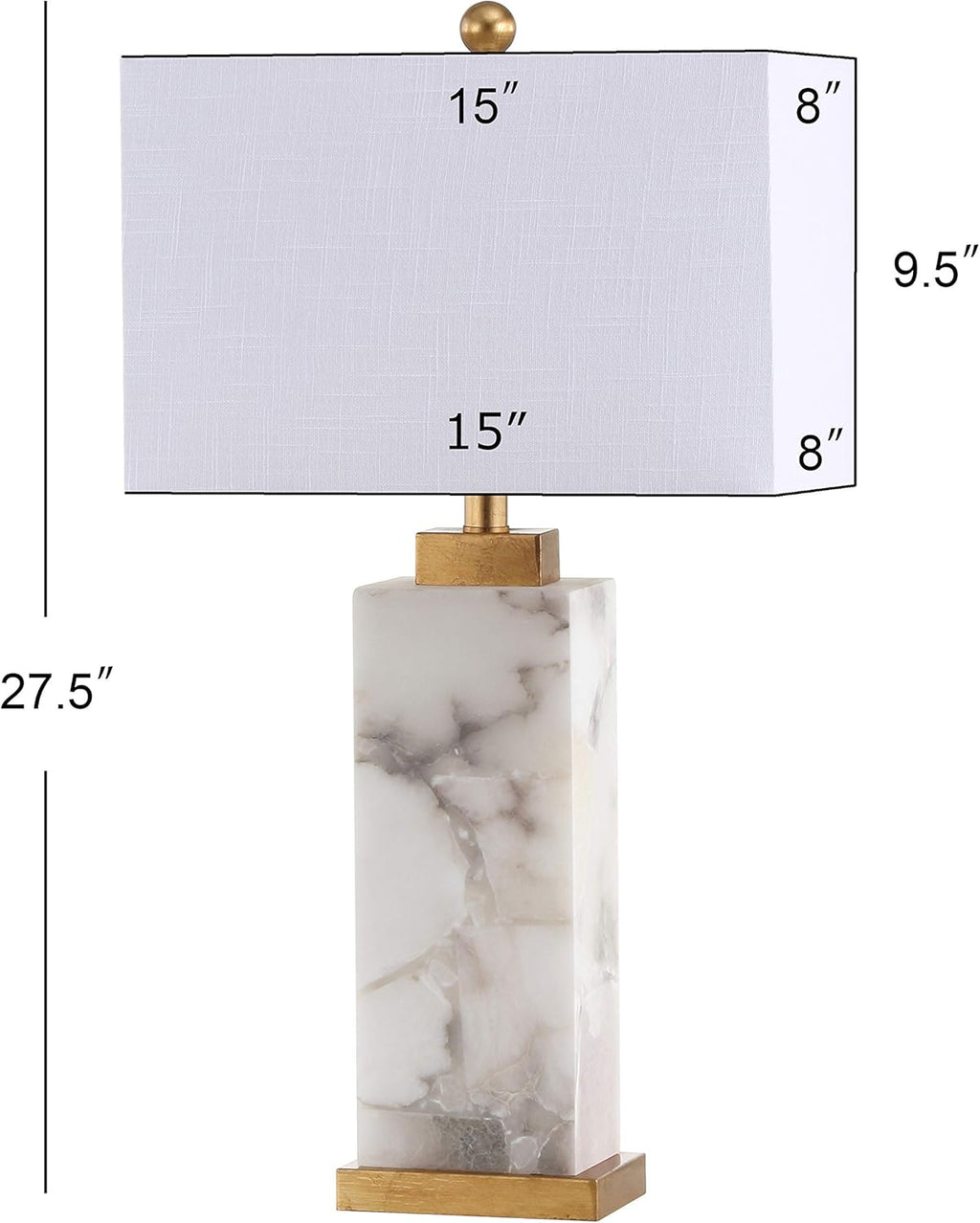 27.5 Alabaster LED Table Lamp G5948