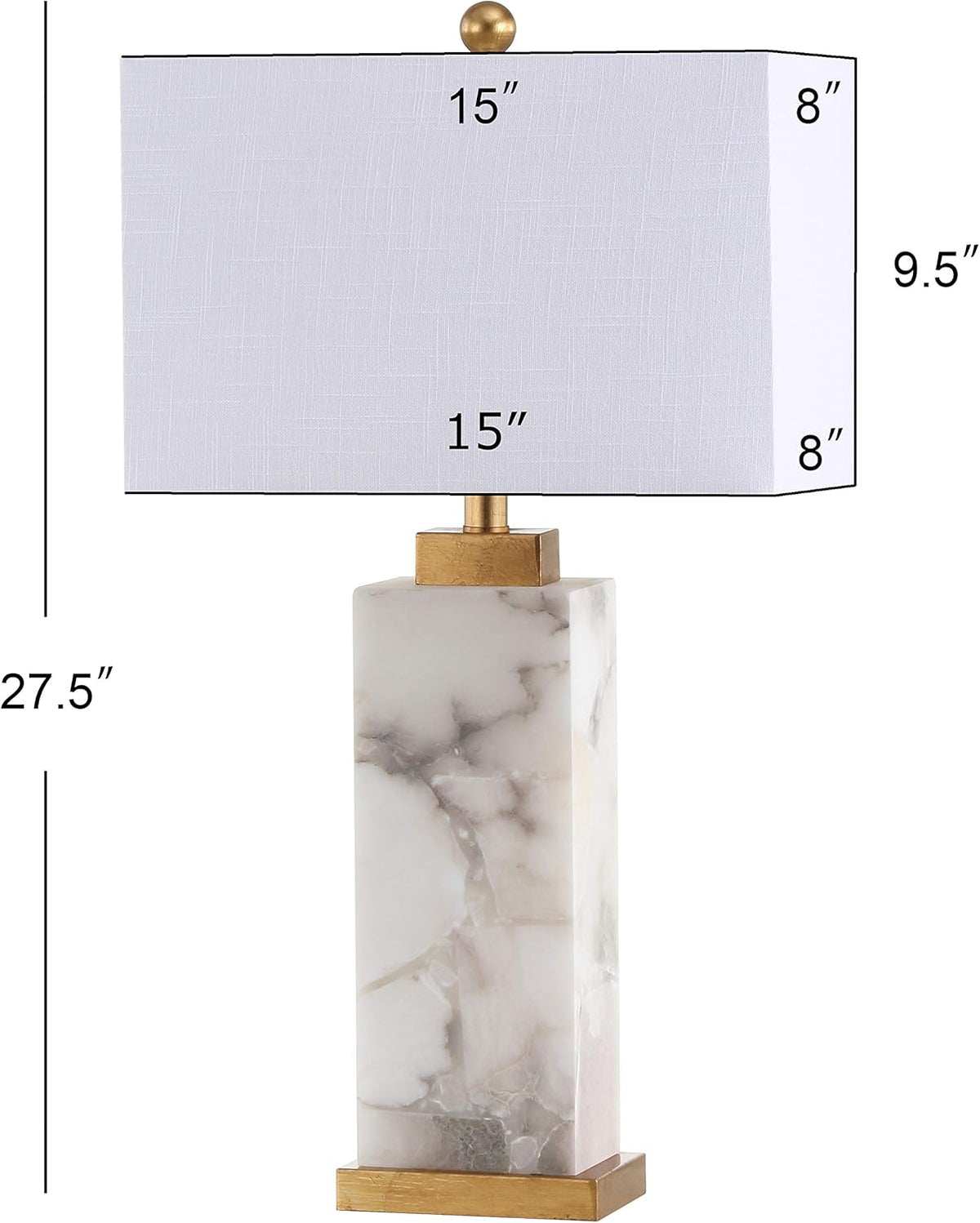 27.5 Alabaster LED Table Lamp G5948