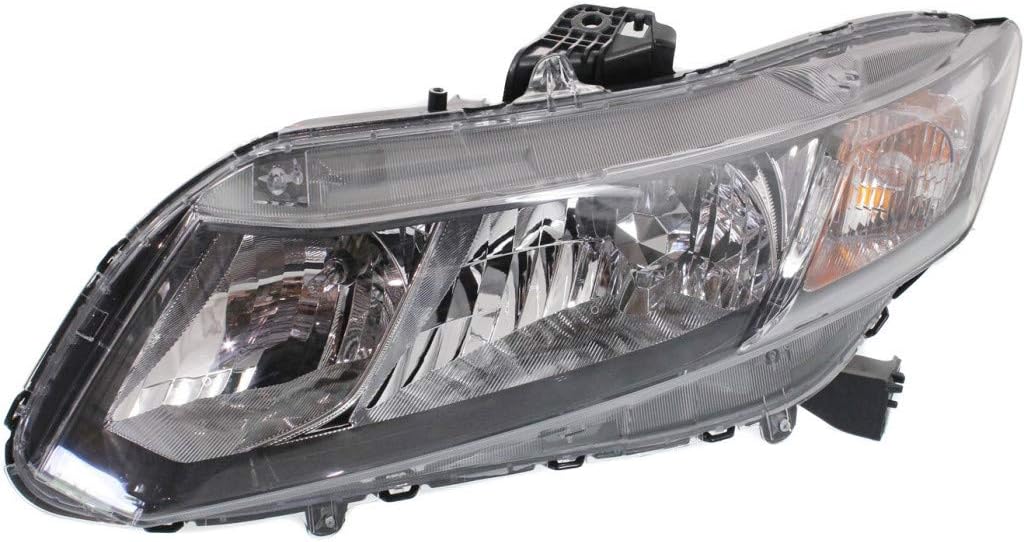 Honda Civic Headlight Assembly 2013 2014 2015 Pair P5912