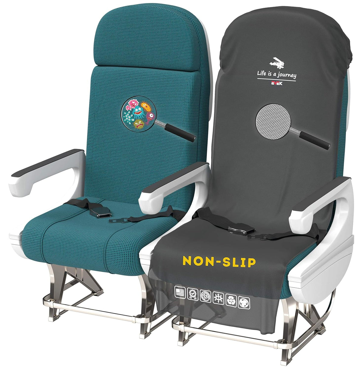 2pcs Protective Seat Covers K6905