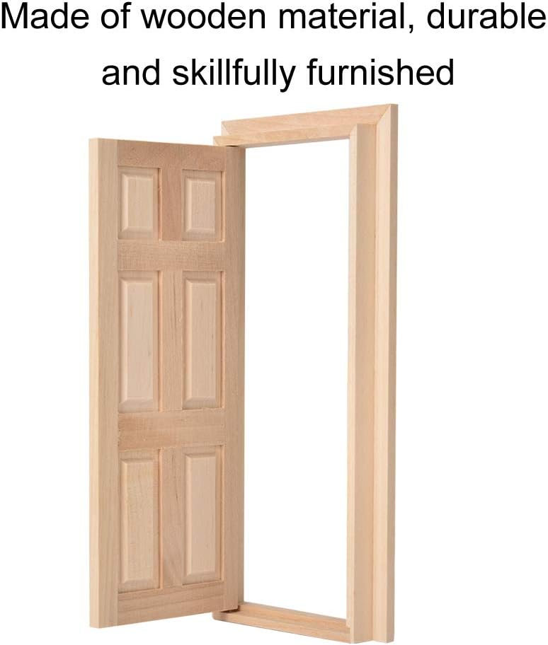 1:12 Doll House Mini Wooden Door Set Y74339