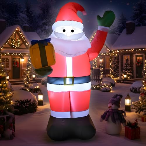 4 FT Christmas Snowman Inflatables with LED Lights W78918
