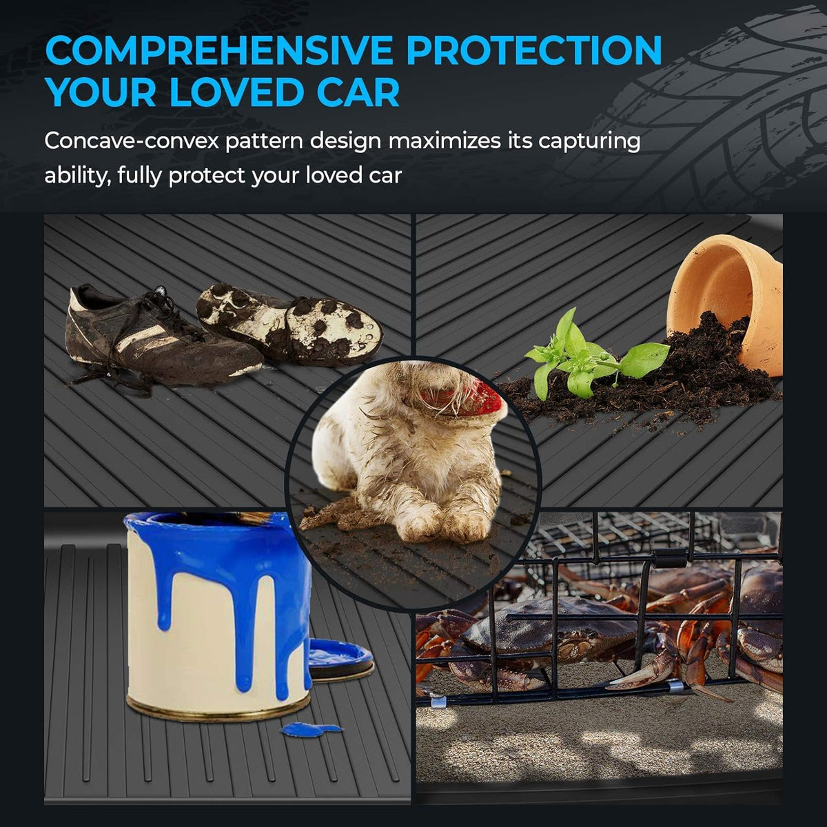 Black All Weather Cargo Trunk Liner Z606