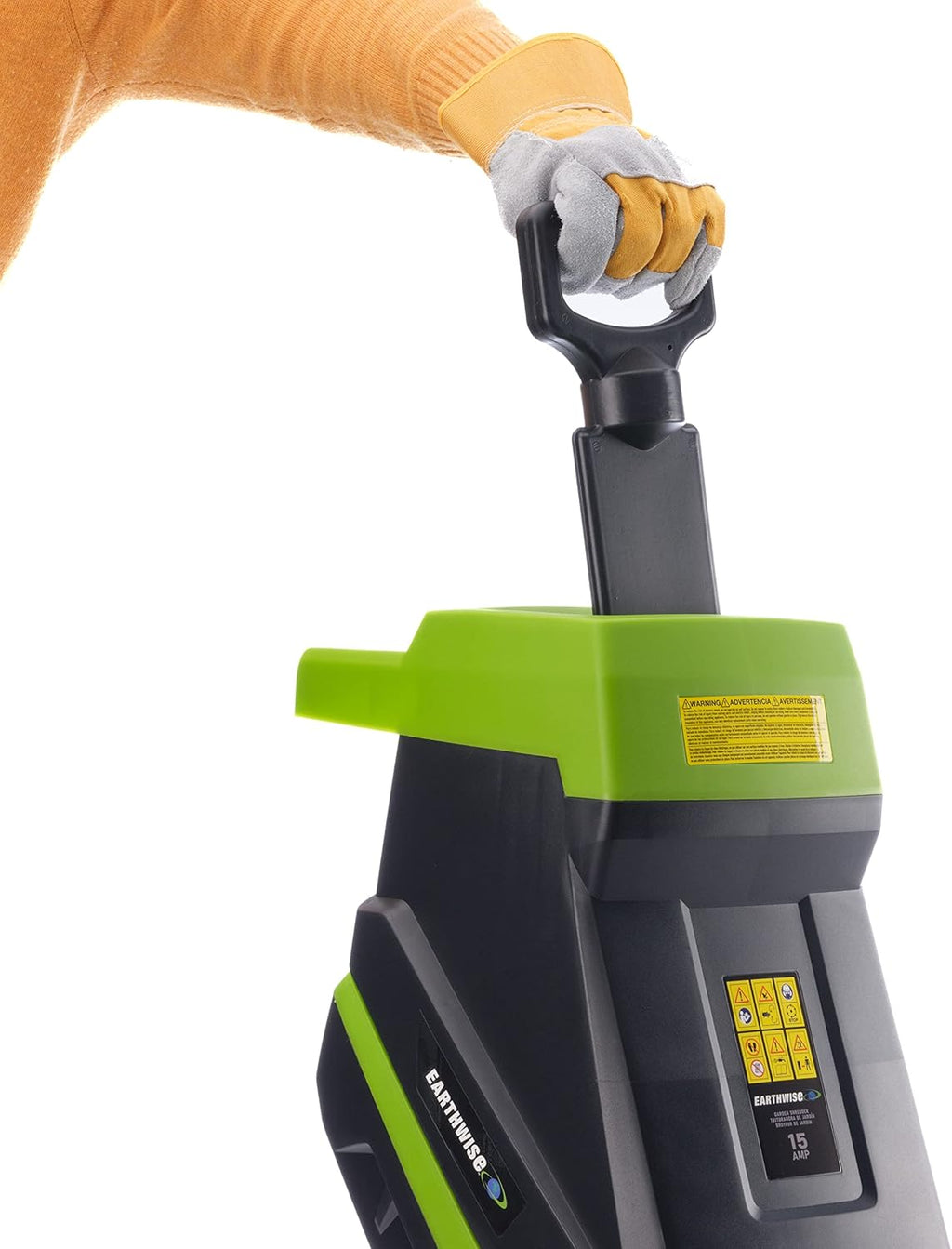 15-Amp Electric Corded Chipper/Shredder with Collection Bag F59991