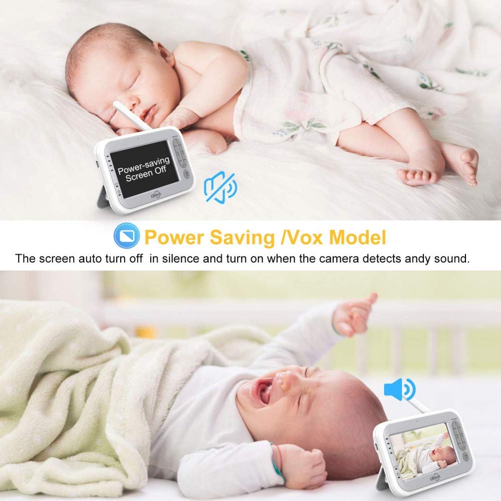 Video Baby Monitor with Two Cameras and 4.3 LCD F36423