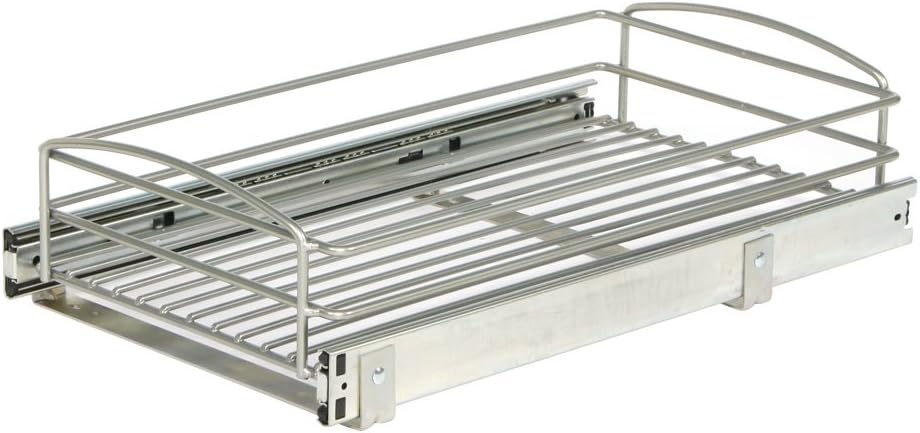 Silver Pull Out Cabinet Organizer Q870795