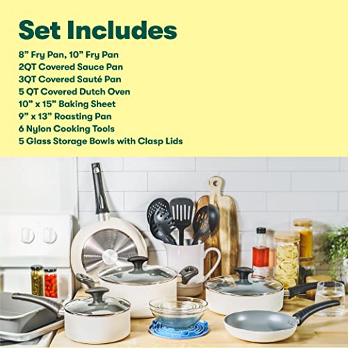 12 Piece Nonstick Black Cookware Set with Utensils F82570
