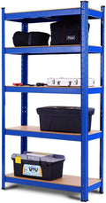 5-Tier Heavy Duty Steel Storage Shelves with Adjustable Shelves V911157