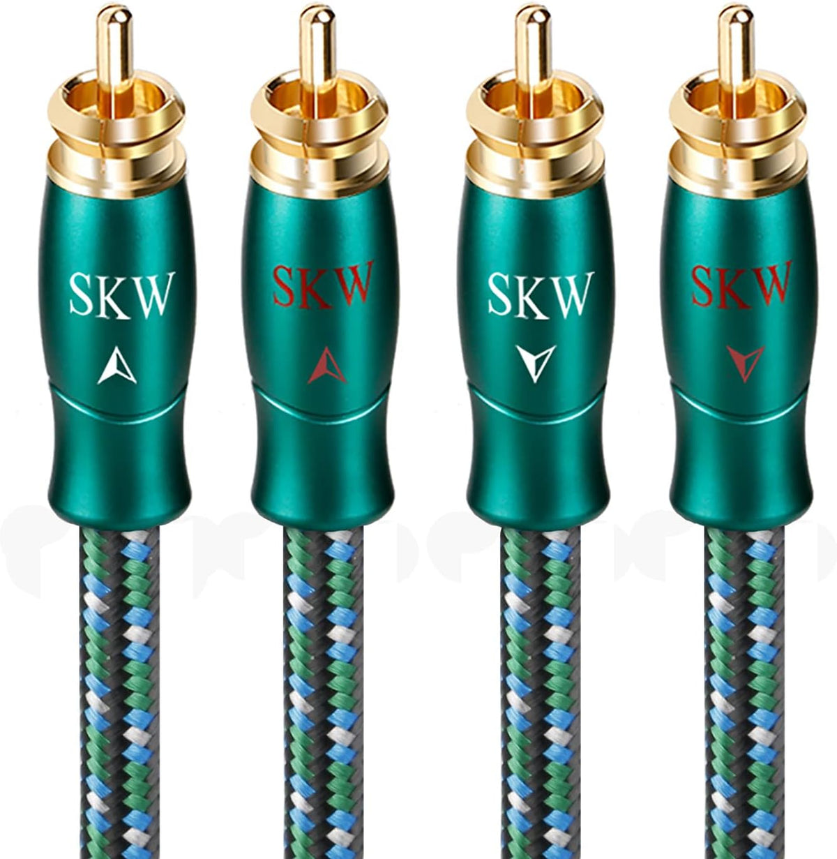 Single Speaker Cable with Banana and Spade Plugs 5ft N7955