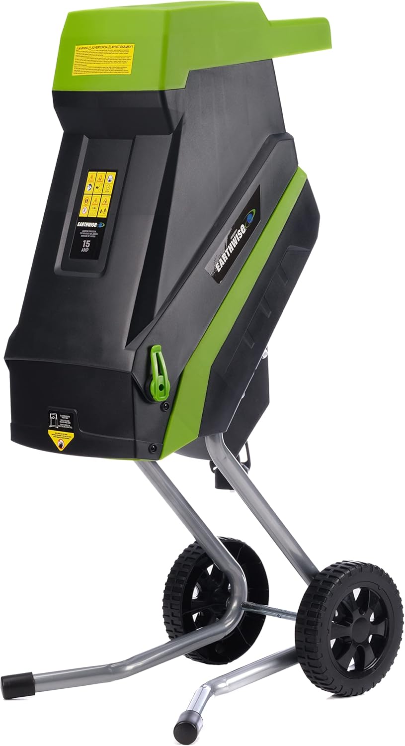15-Amp Electric Corded Chipper/Shredder with Collection Bag F59991