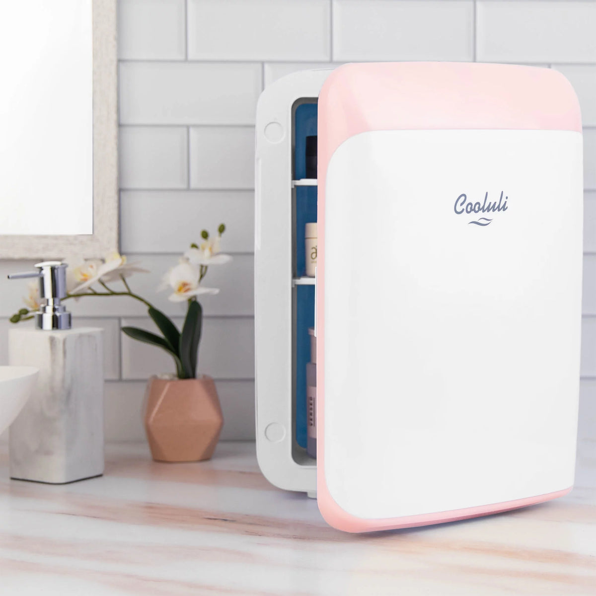 Pink 15 Liter Compact Portable Cooler Warmer Mini Fridge B6387