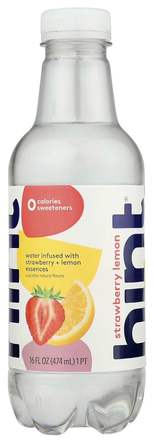 Strawberry Lemon Infused Water, 16 Fluid Ounce (Pack of 12) B3763
