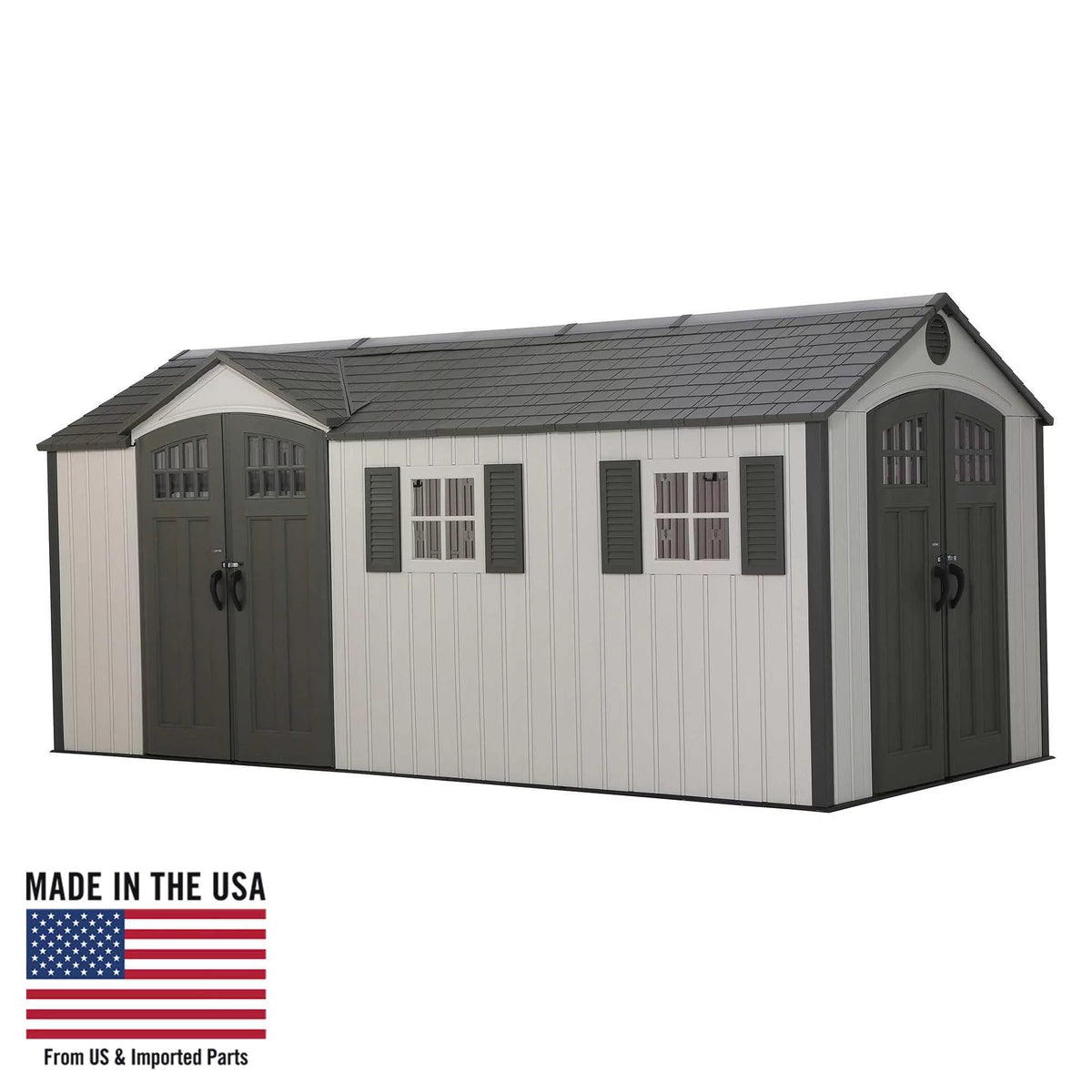 17.5 ft. x 8 ft. Outdoor Storage Shed Y1994