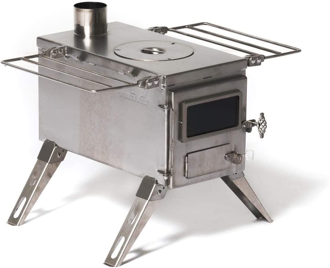 800 Cubic Inch Tent Stove with Chimney Pipe A980660