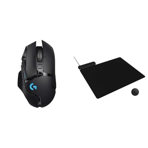 Black Wireless Gaming Mouse with Hero 25K Sensor A359567