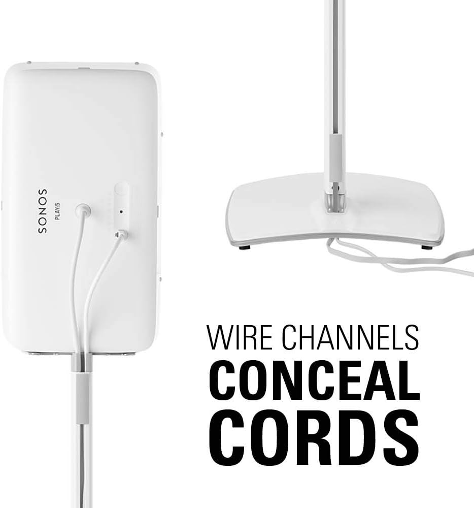 White Wireless Speaker Stand M890503