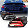 Black Full LED Tail Lights Assembly Pair Left+Right C4315