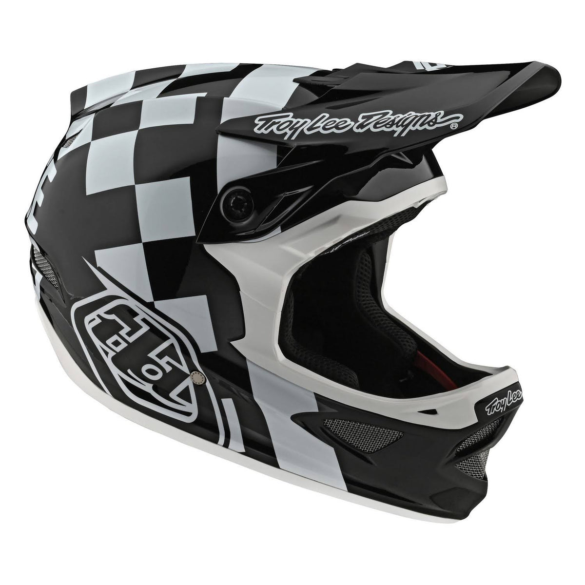 White-Black D3 Fiberlite Helmet - XL R659035