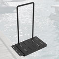 Black Metal Dock Boarding Platform with Safety Handrail T955788