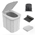 Portable Folding Toilet with Lid L36801