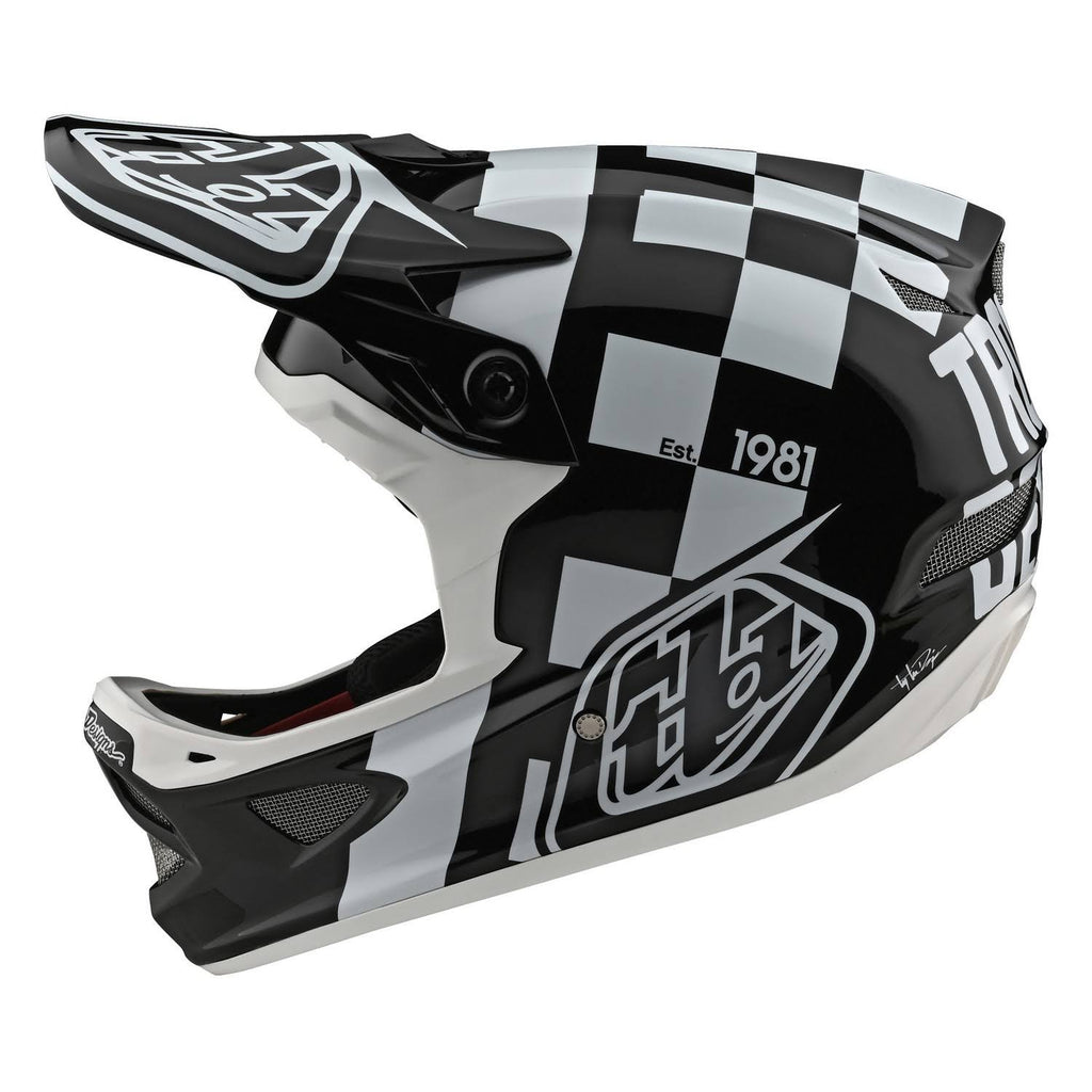 White-Black D3 Fiberlite Helmet - XL R659035