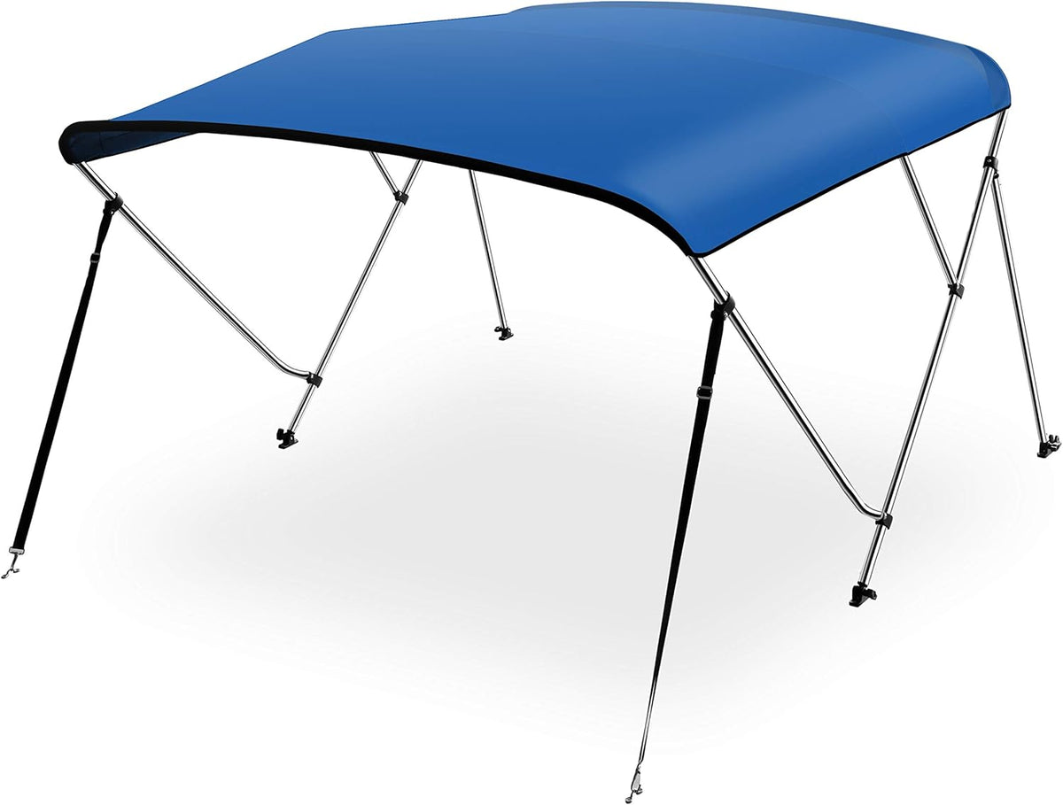 Waterproof 61-66W 4 Bow Bimini Top Canvas Boat Canopy H415917