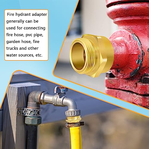 Double Male Brass Fire Hydrant Hose Adapter N801856