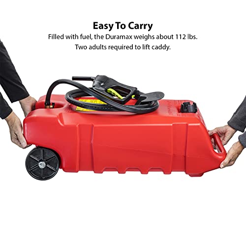 14 Gallon Red Portable Gas Fuel Tank Container with Pump and Hose N610