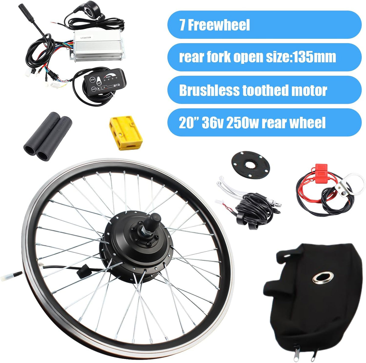 48V 1000W 36V 250W Rear Wheel Electric Bicycle Motor Kit K633894