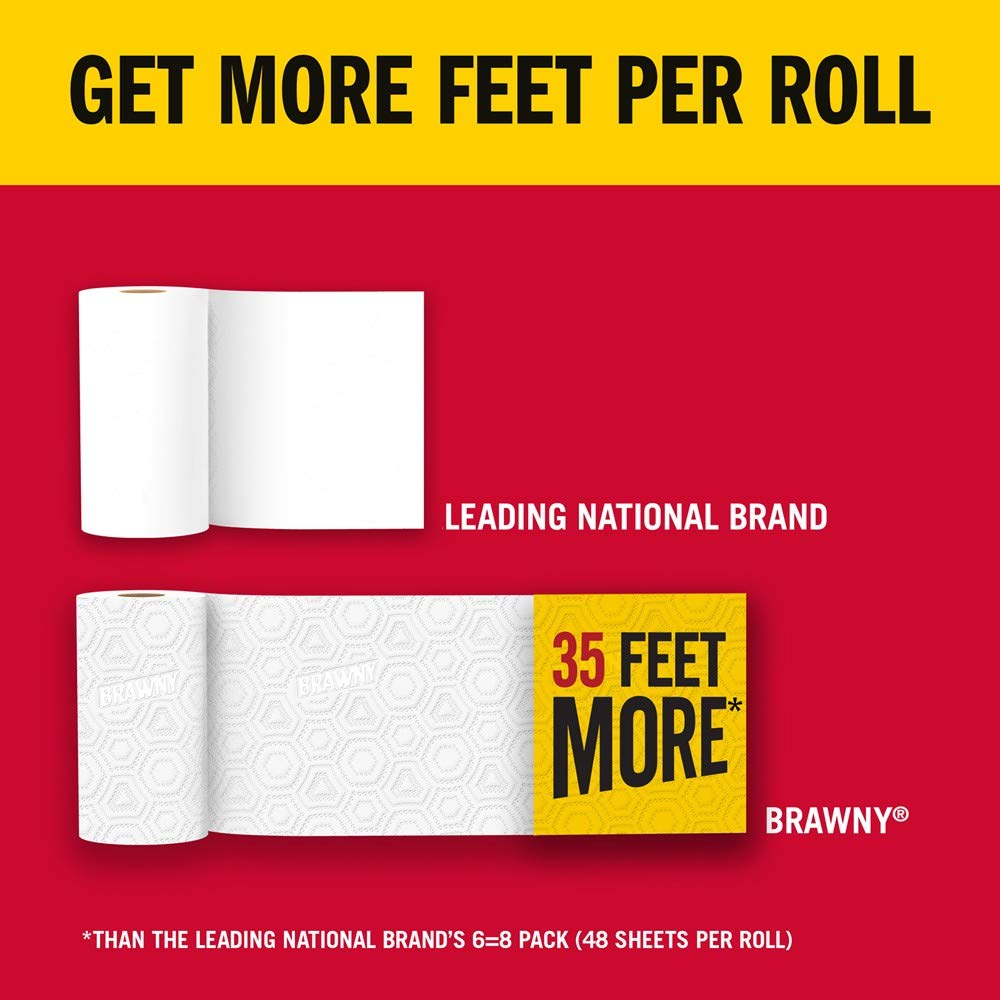 6 Large Rolls Full Sheet Paper Towels W2826