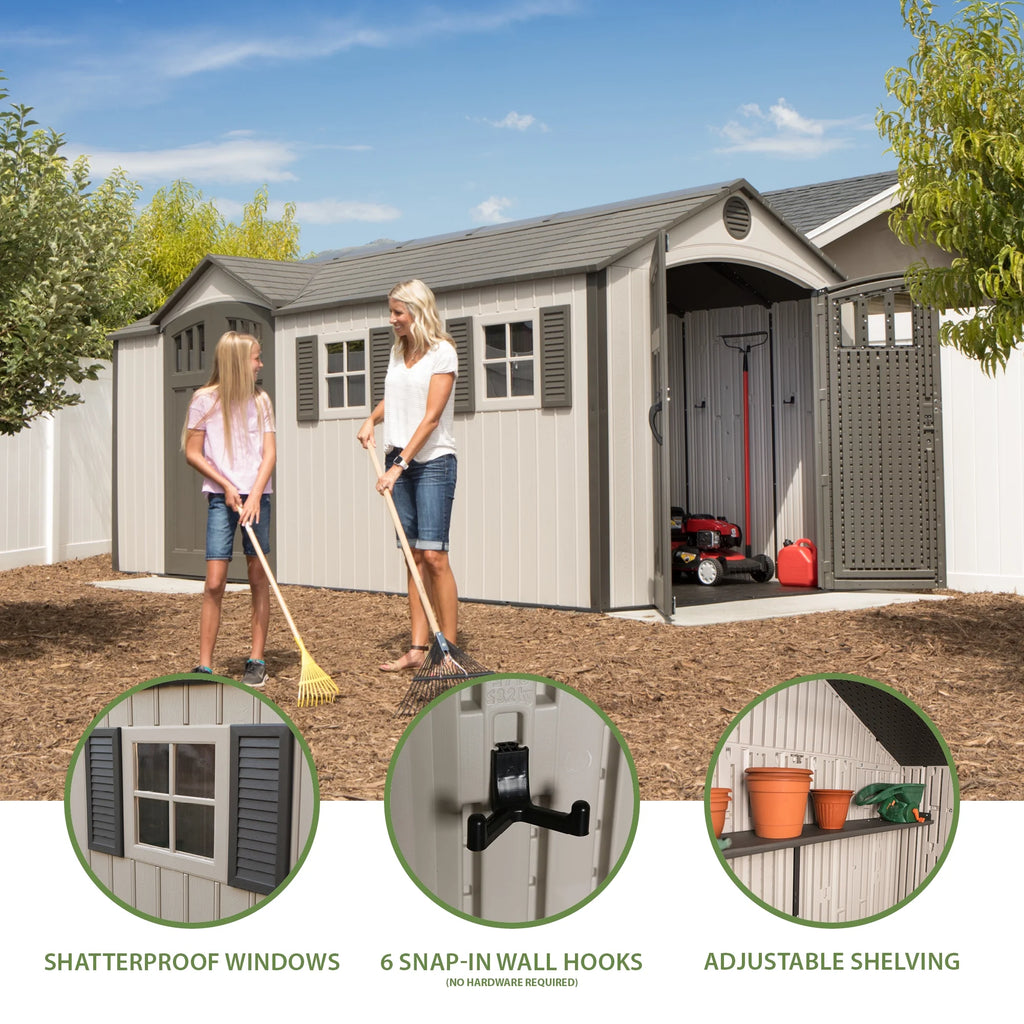 17.5 ft. x 8 ft. Outdoor Storage Shed Y1994