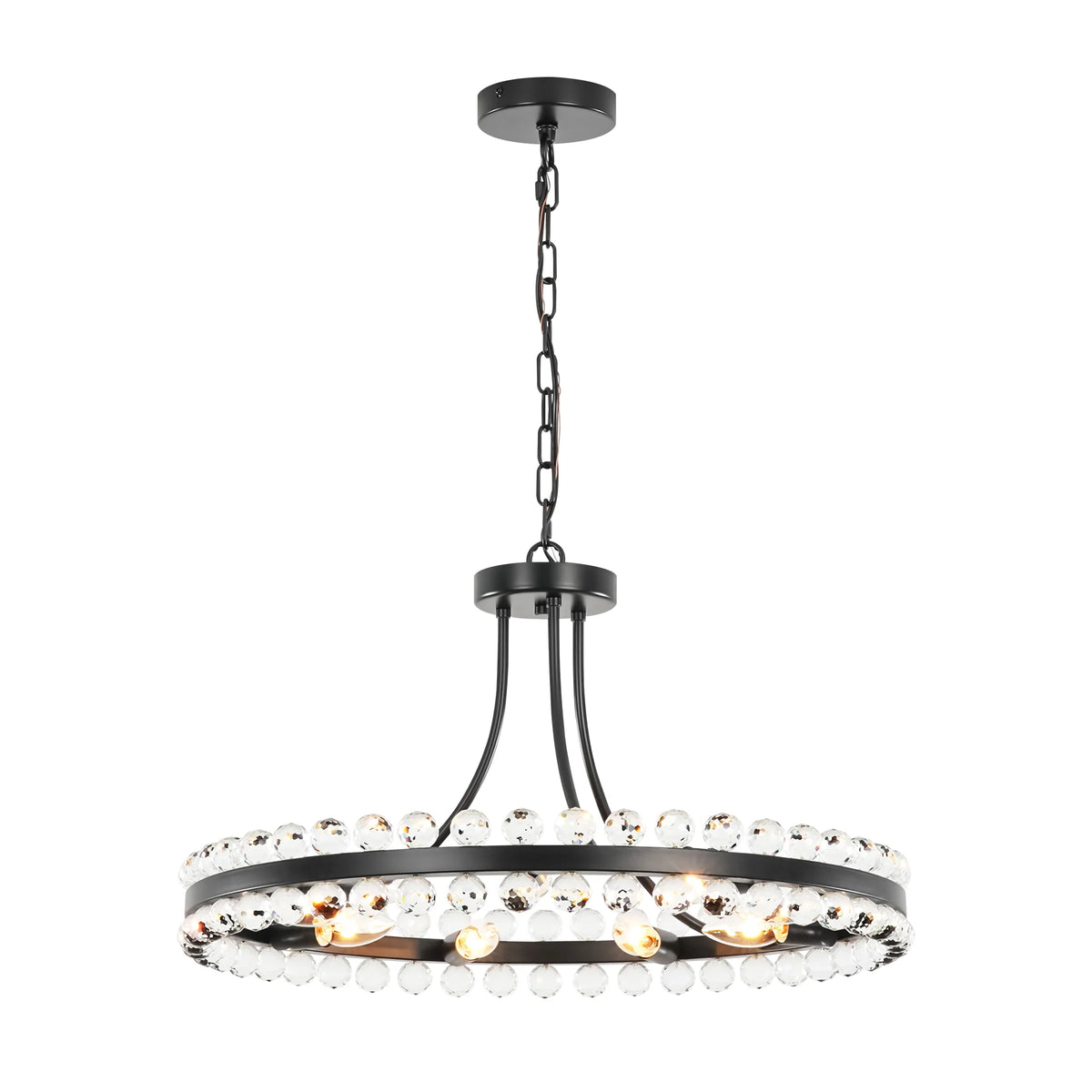 9-Light Dimmable Crystal Chandelier S874